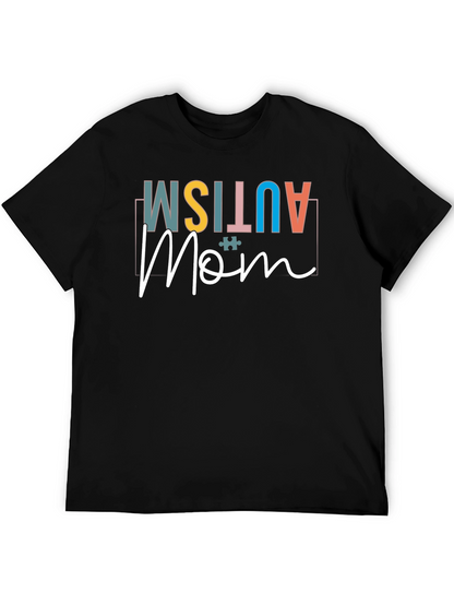 Autism Mom Black Graphic Tee