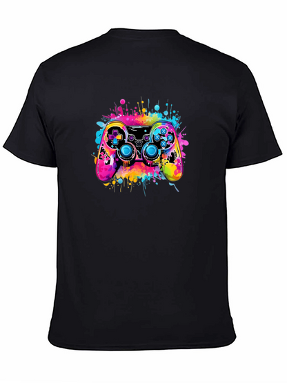 Vibrant Gaming Controller Graphic T-Shirt