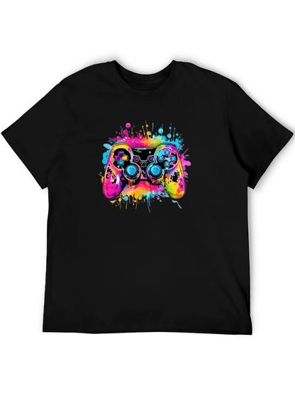 Vibrant Gaming Controller Graphic T-Shirt