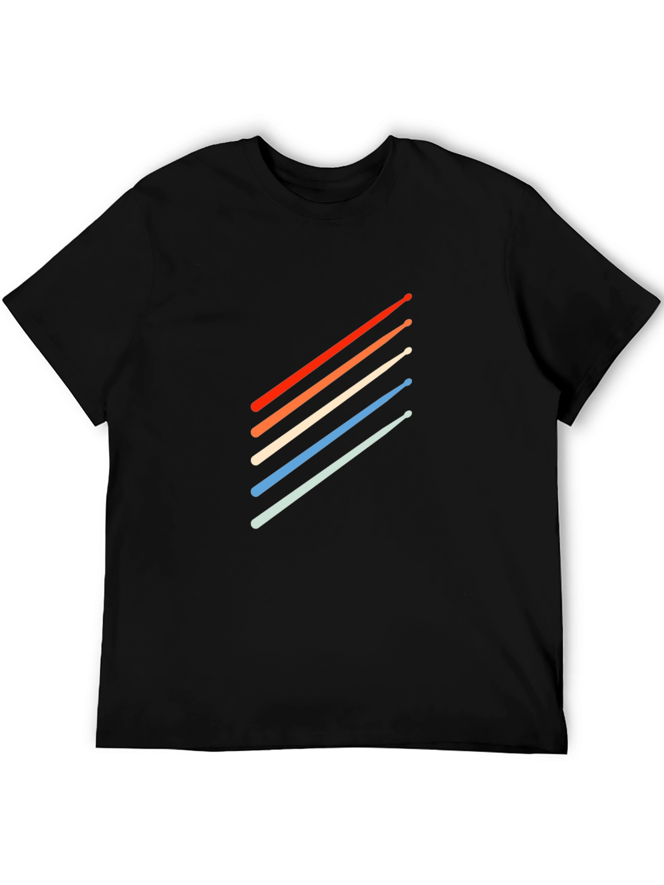 Retro Drum Sticks T-Shirt - Stylish Musician Tee