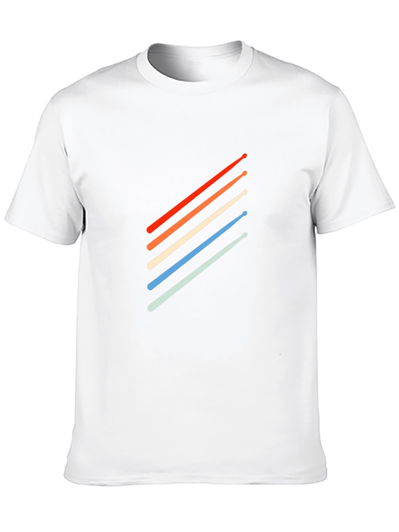 Retro Drum Sticks T-Shirt - Stylish Musician Tee