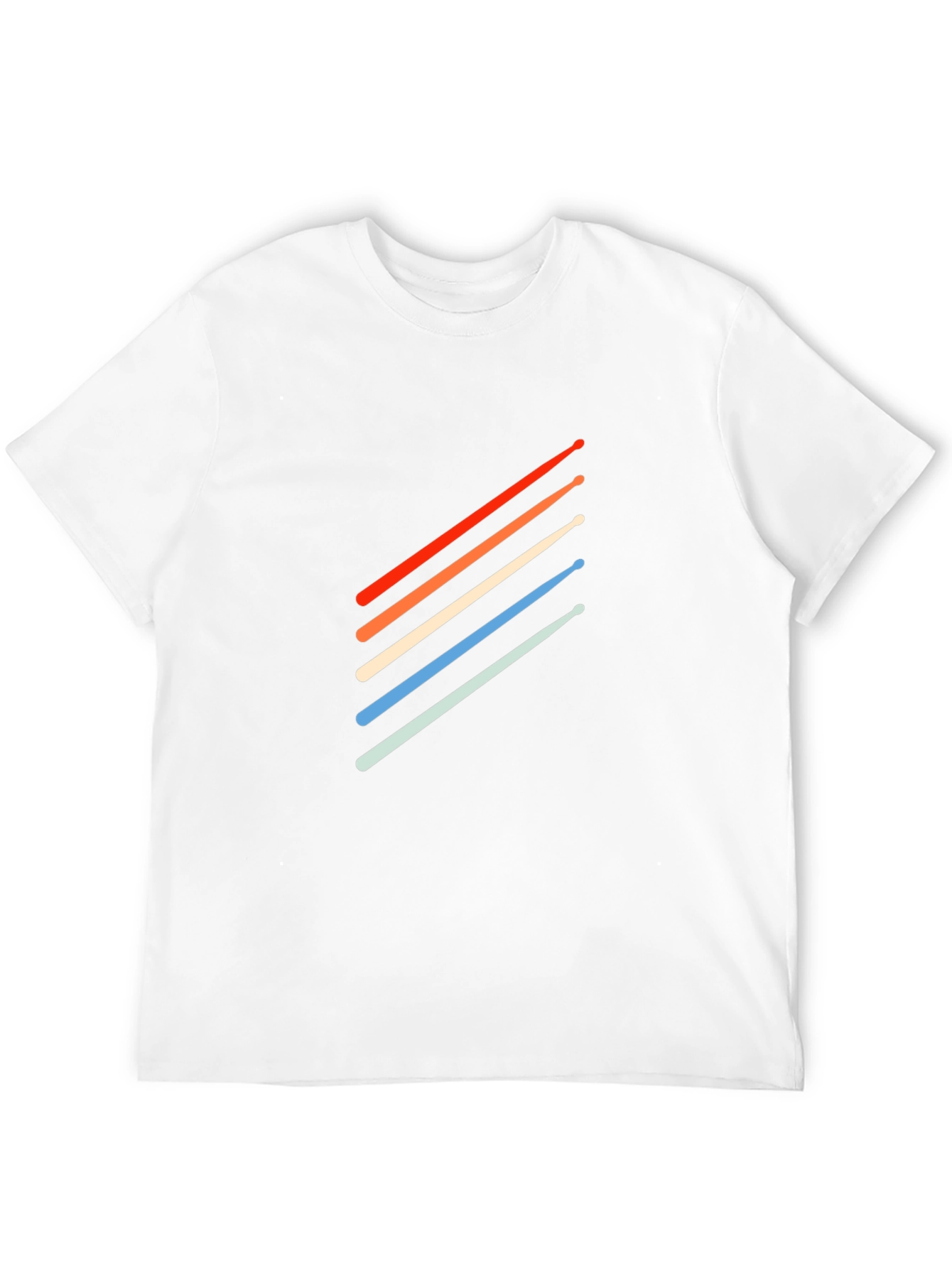 Retro Drum Sticks T-Shirt - Stylish Musician Tee