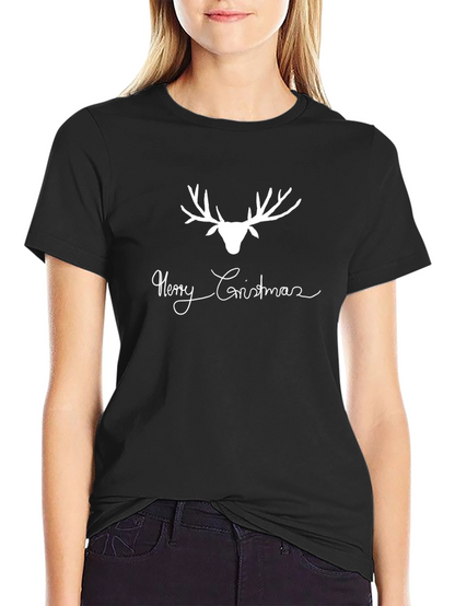 Merry Christmas Reindeer Graphic Tee