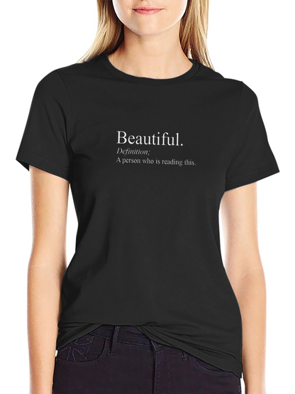 Beautiful Definition Graphic Tee - Black Unisex T-Shirt