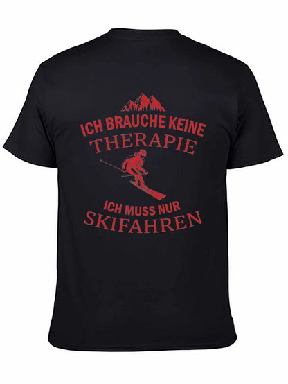Ski Therapy T-Shirt - Funny Skiing Gift Tee