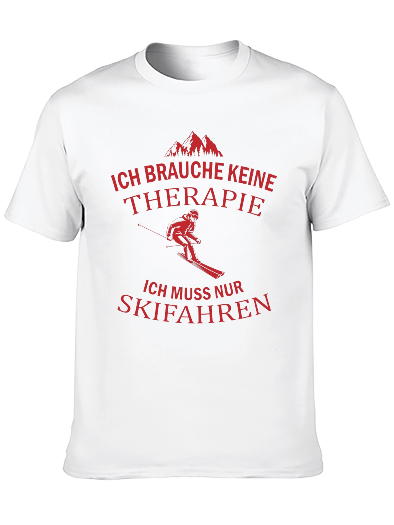 Ski Therapy T-Shirt - Funny Skiing Gift Tee