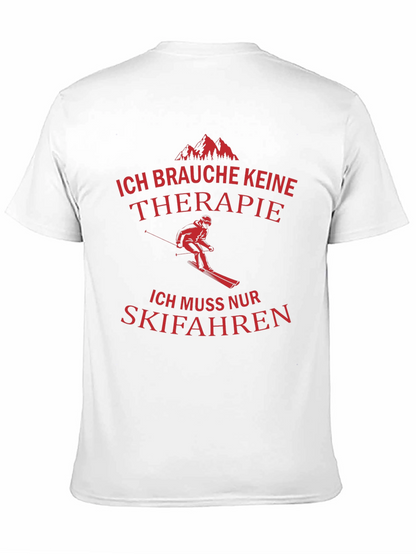 Ski Therapy T-Shirt - Funny Skiing Gift Tee