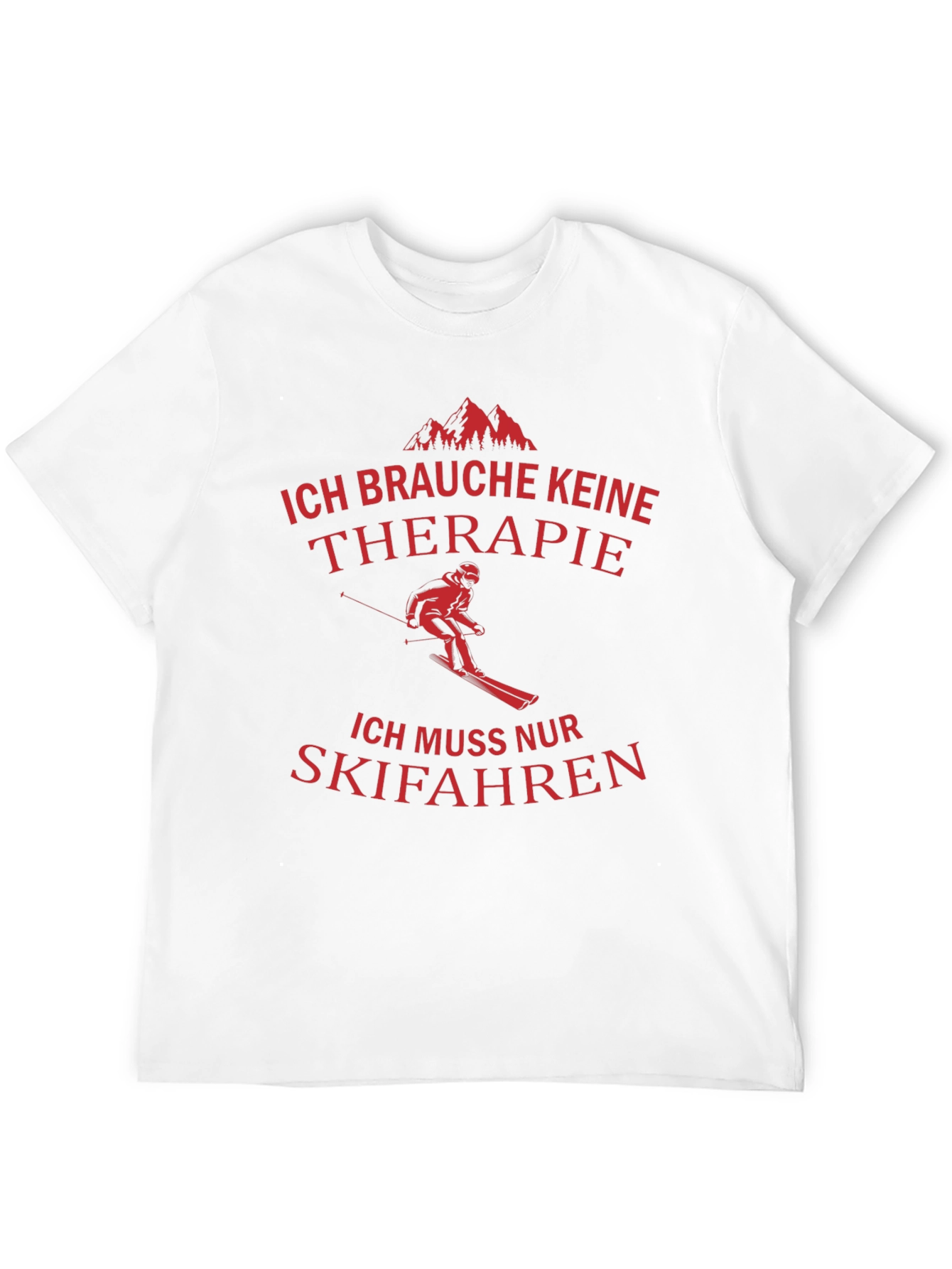 Ski Therapy T-Shirt - Funny Skiing Gift Tee