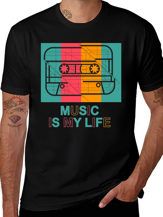 Retro Cassette Music Is My Life T-Shirt