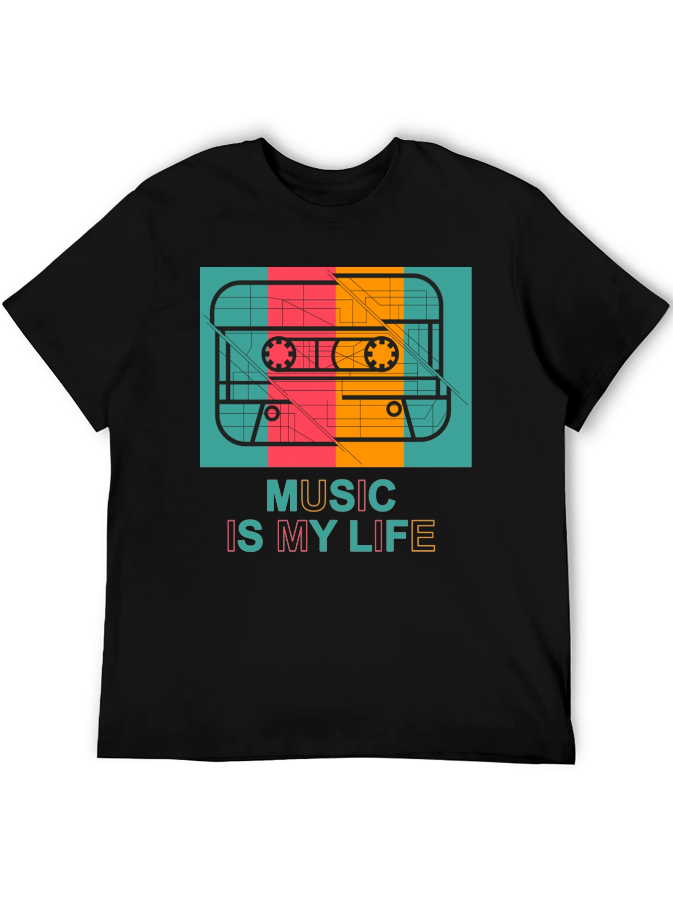 Retro Cassette Music Is My Life T-Shirt