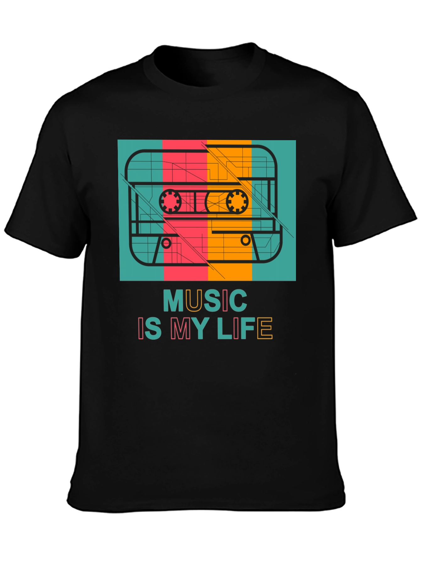 Retro Cassette Music Is My Life T-Shirt