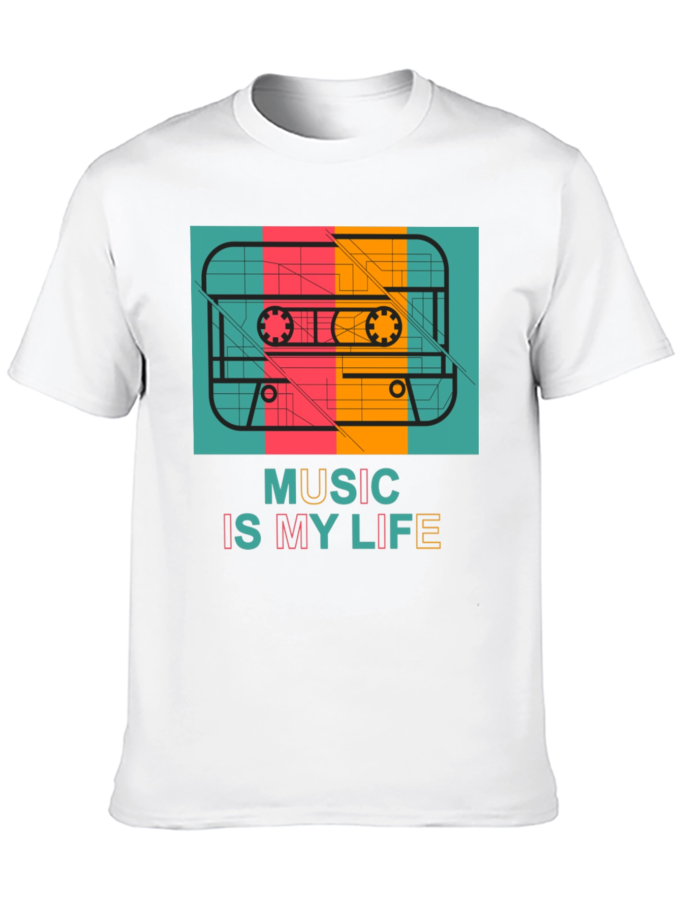 Retro Cassette Music Is My Life T-Shirt