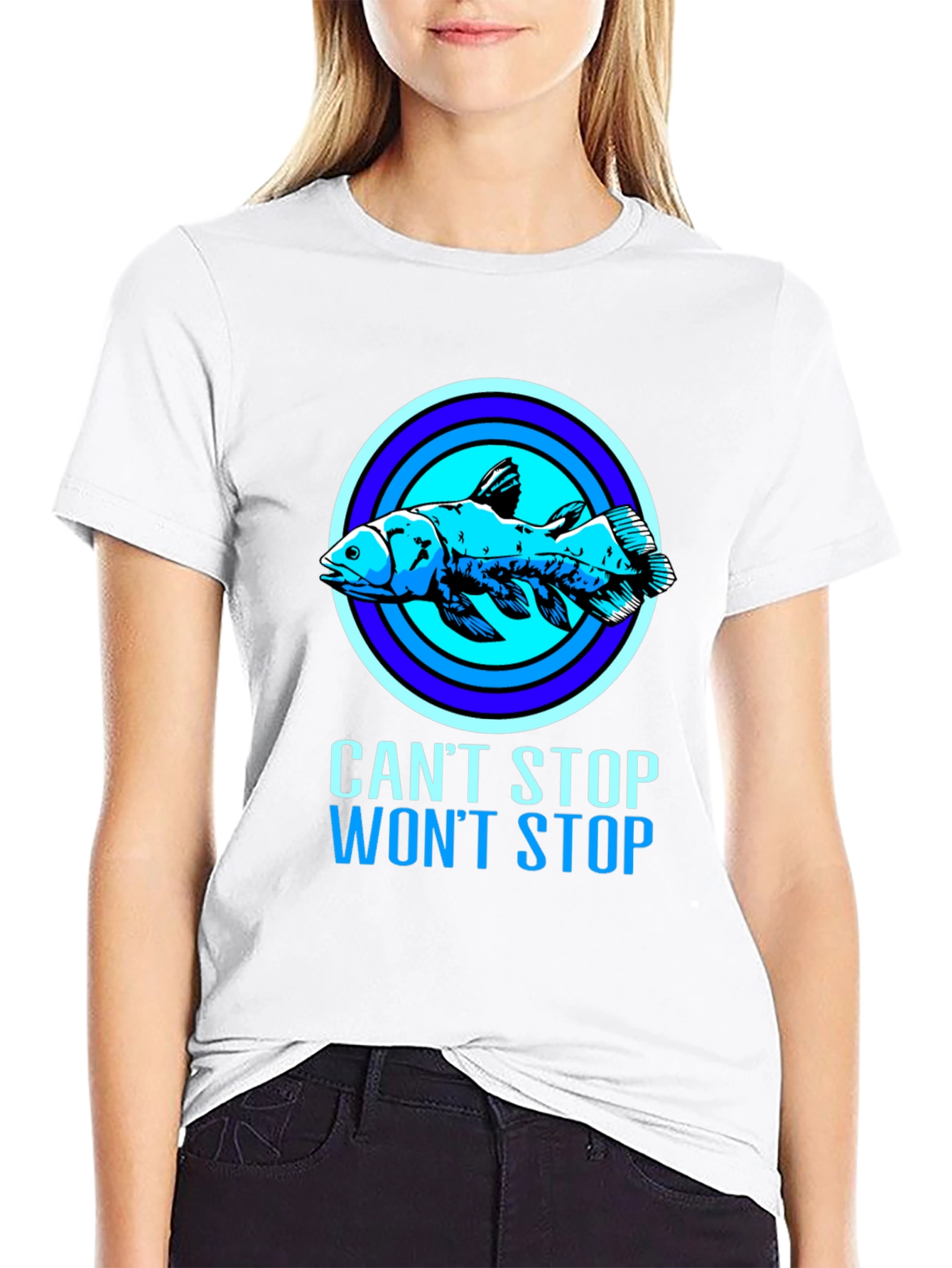 Cant Stop Wont Stop Coelacanth T-Shirt