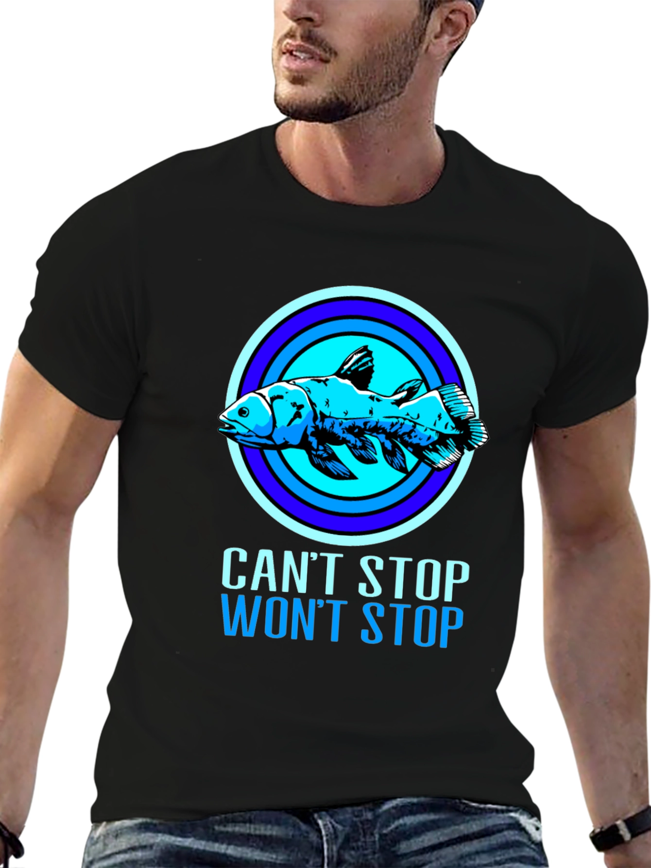 Cant Stop Wont Stop Coelacanth T-Shirt