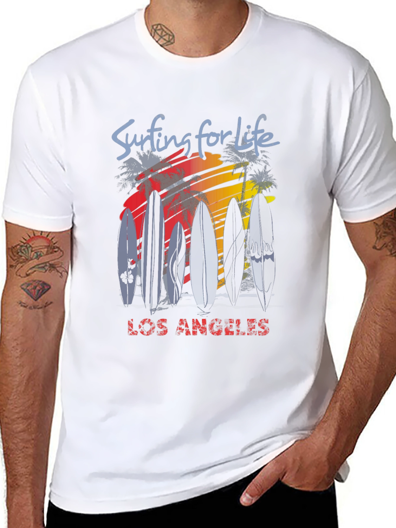 Surfing for Life Los Angeles Tee