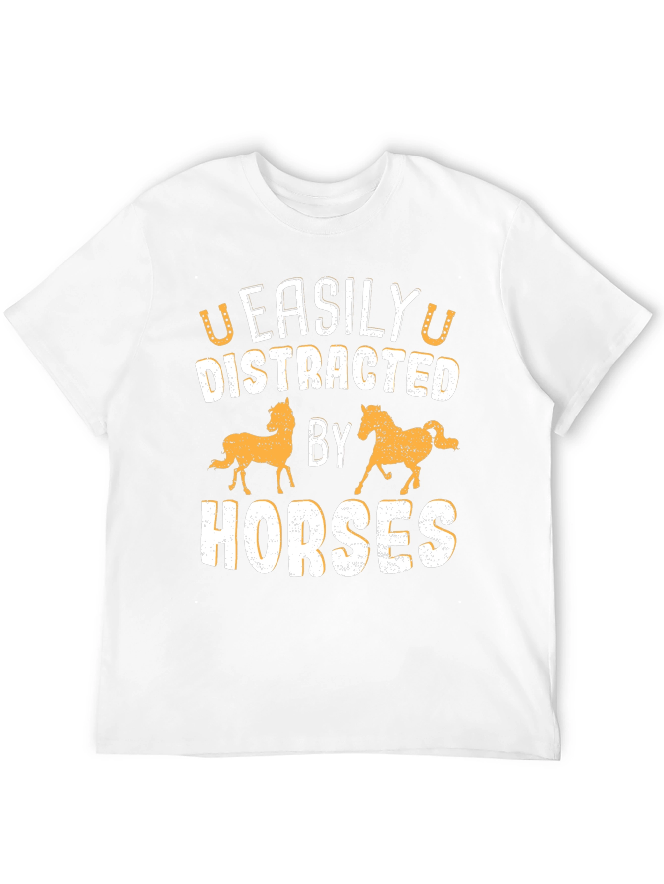 Easily Distracted By Horses Graphic T-Shirt