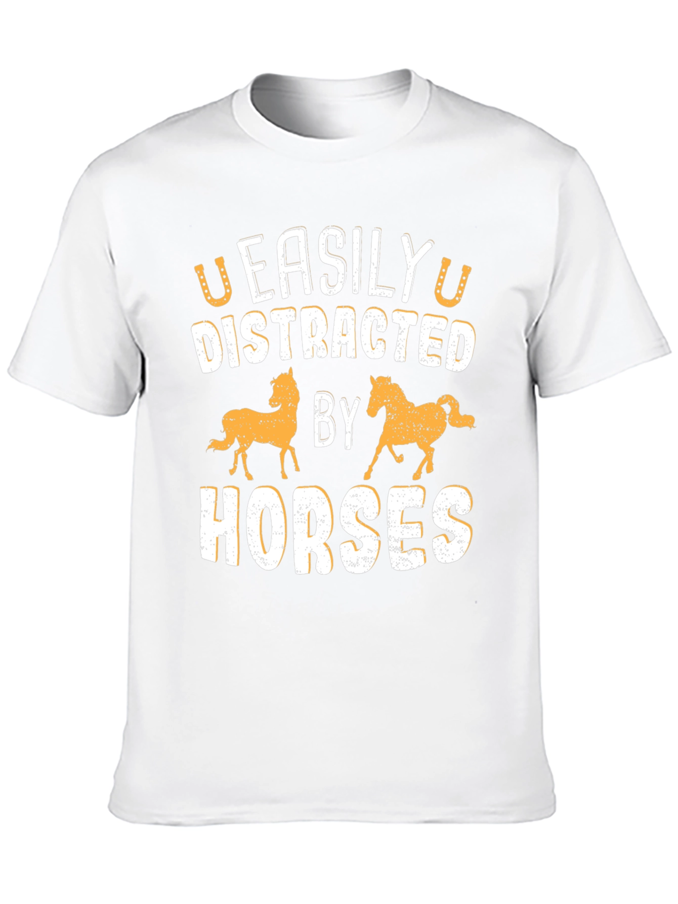 Easily Distracted By Horses Graphic T-Shirt