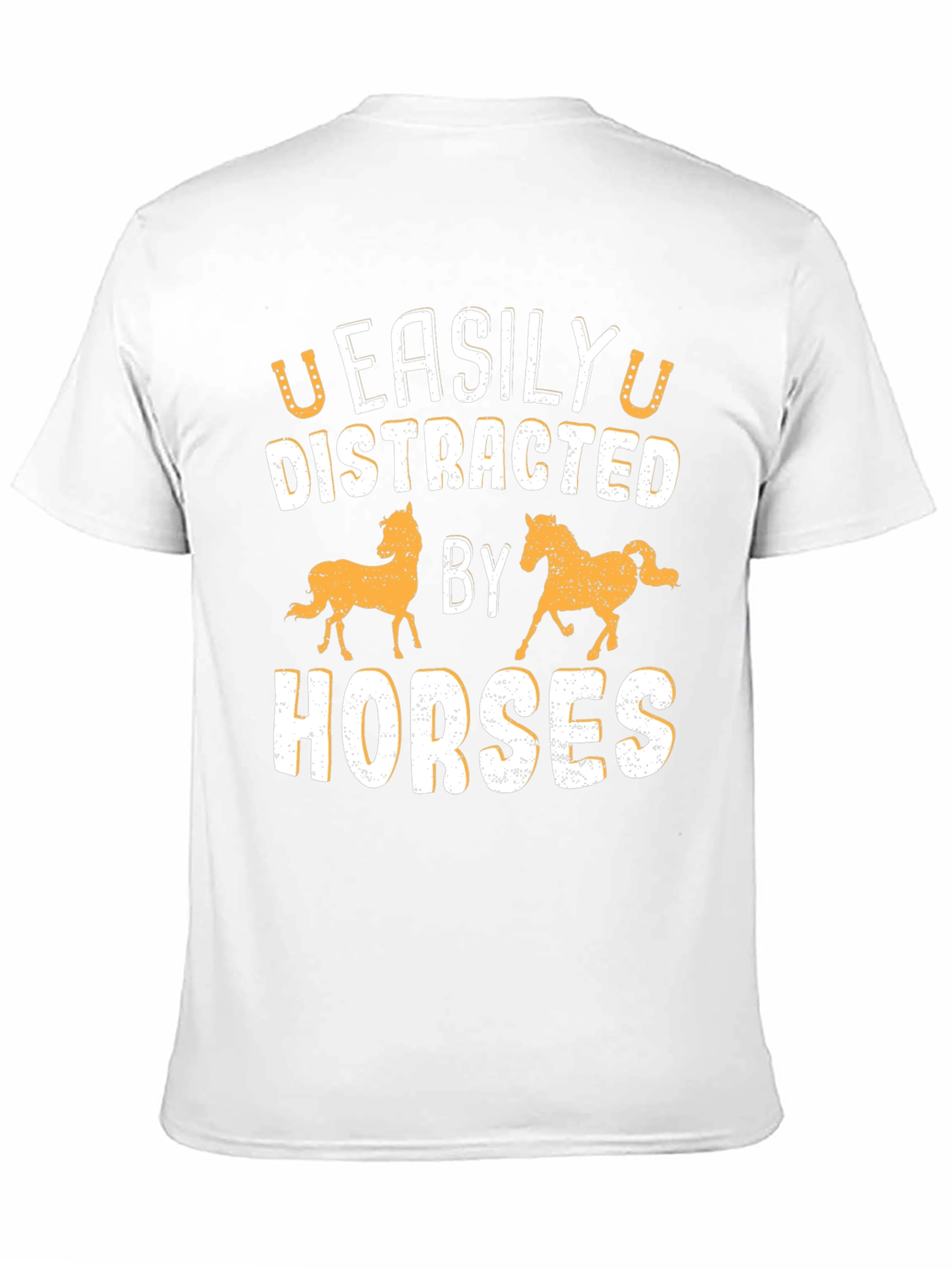 Easily Distracted By Horses Graphic T-Shirt
