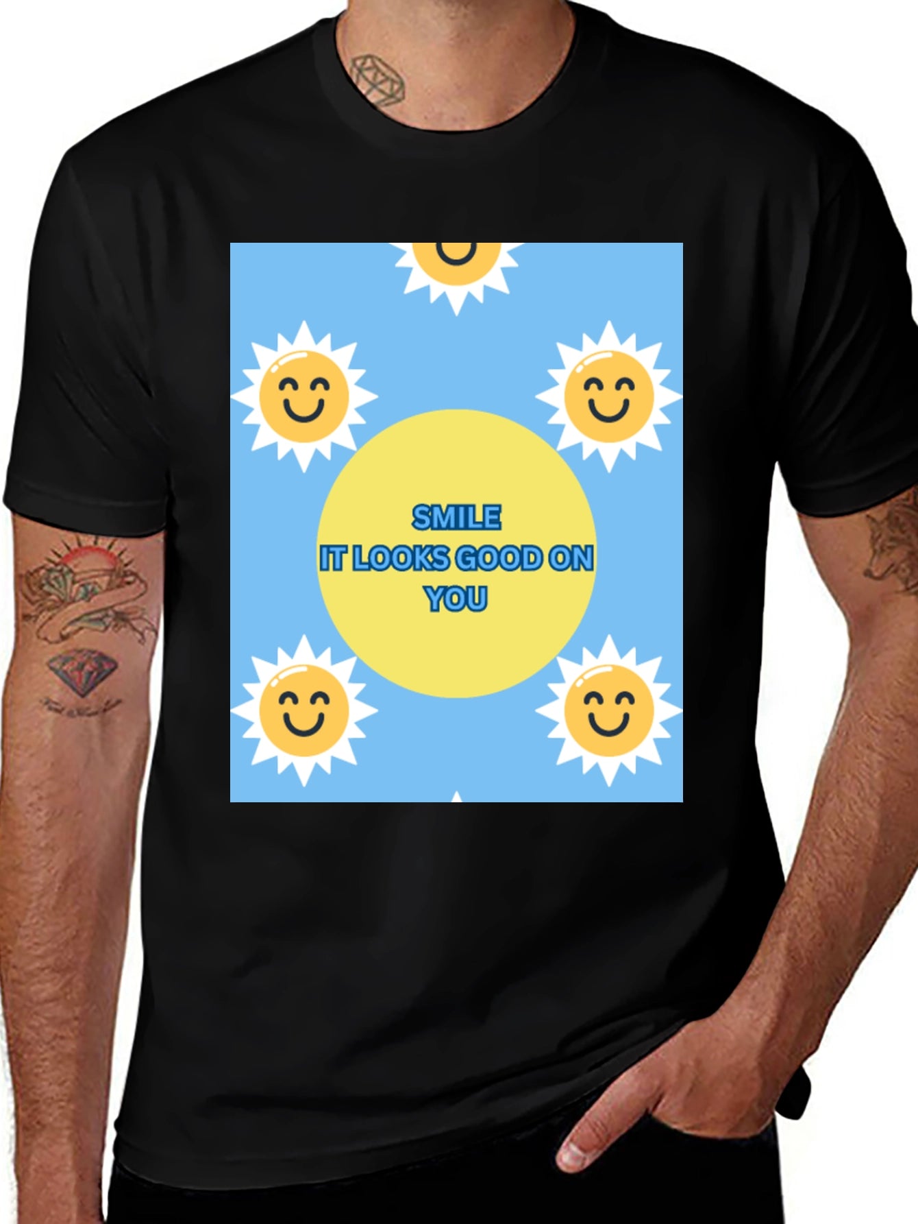 Smile Graphic T-Shirt: Looks Good On You