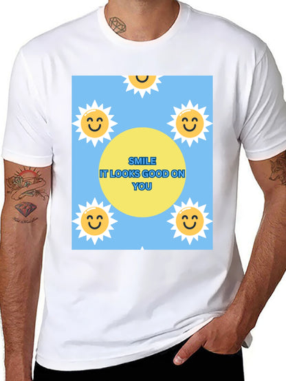 Smile Graphic T-Shirt: Looks Good On You