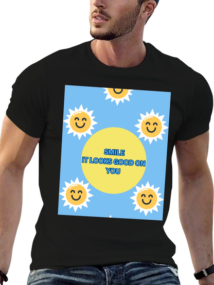 Smile Graphic T-Shirt: Looks Good On You