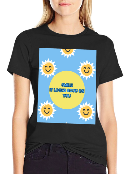 Smile Graphic T-Shirt: Looks Good On You