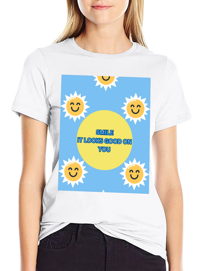 Smile Graphic T-Shirt: Looks Good On You