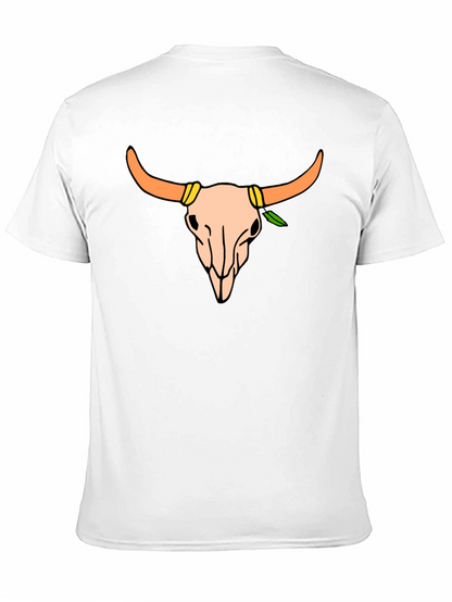 Skull Graphic Tee - Western Style Black T-Shirt