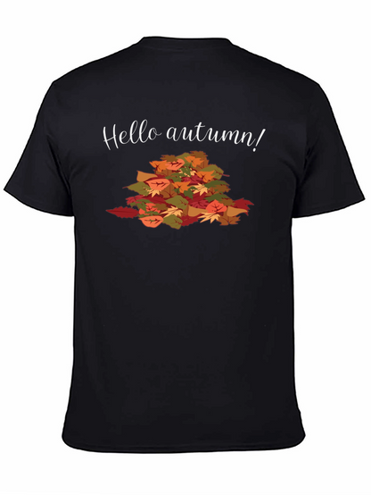 Hello Autumn Graphic Tee - Fall Season Shirt