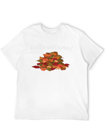 Hello Autumn Graphic Tee - Fall Season Shirt