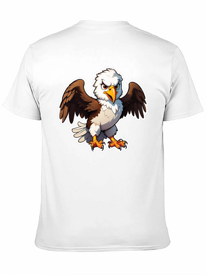 Bald Eagle Graphic Tee - Black Casual Shirt