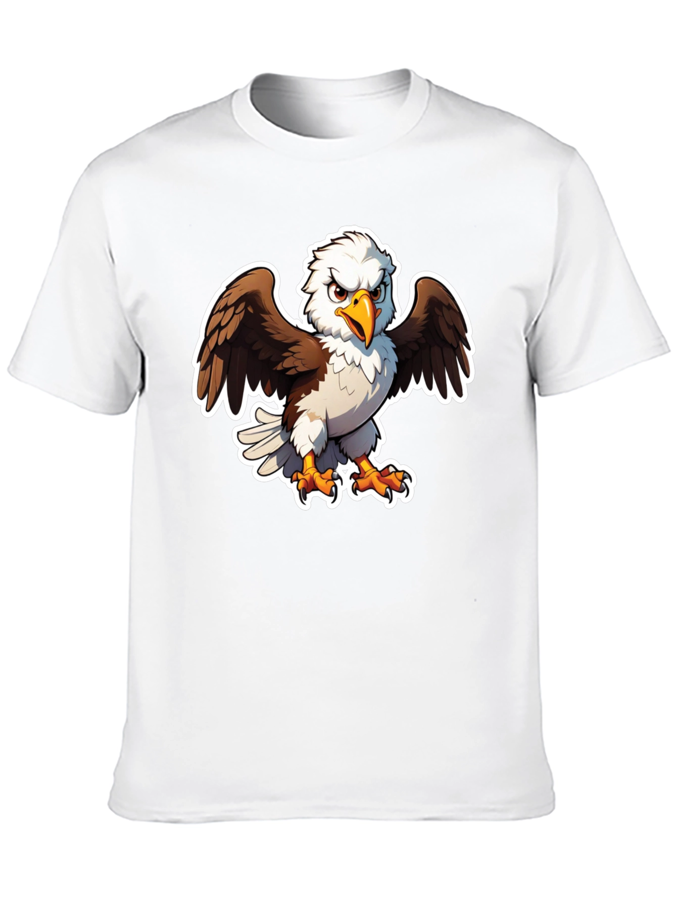 Bald Eagle Graphic Tee - Black Casual Shirt