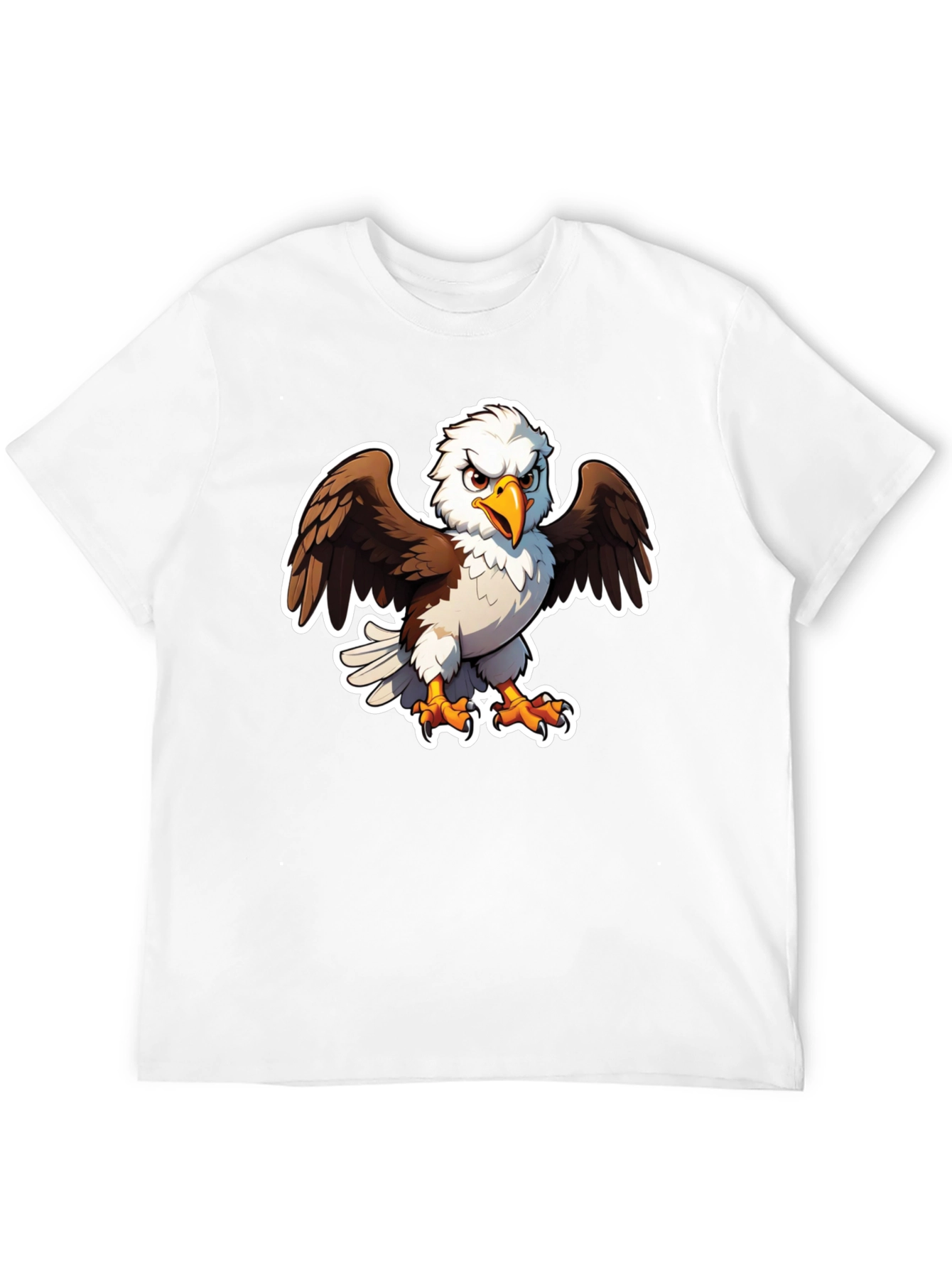 Bald Eagle Graphic Tee - Black Casual Shirt