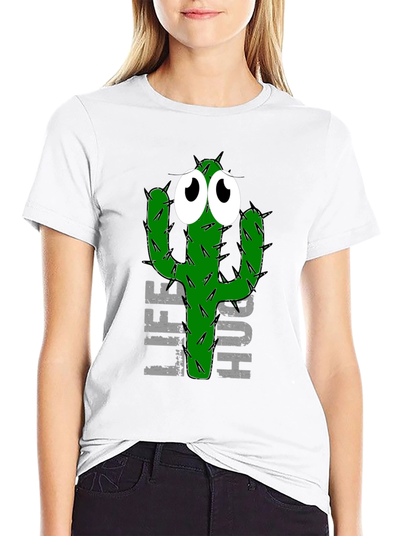 Life Hug Cactus Graphic Tee