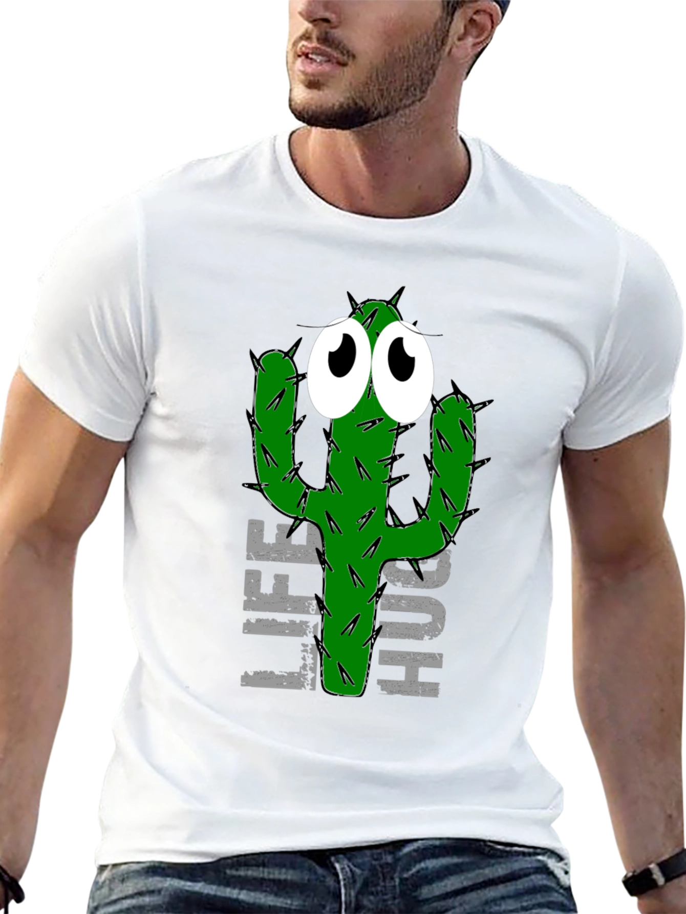 Life Hug Cactus Graphic Tee