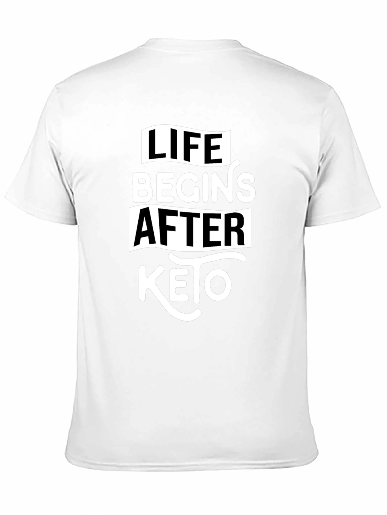Life Begins After Keto Black T-Shirt