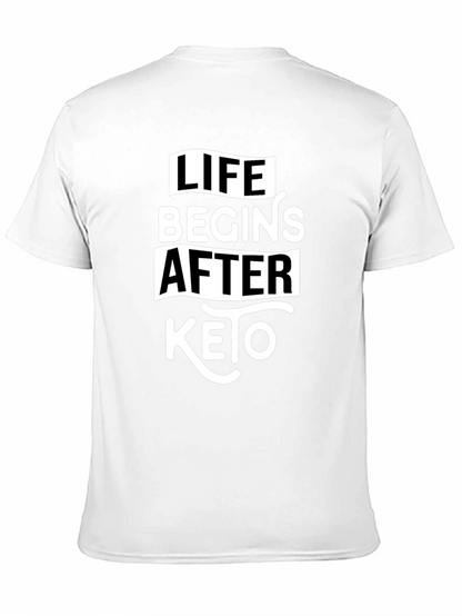 Life Begins After Keto Black T-Shirt