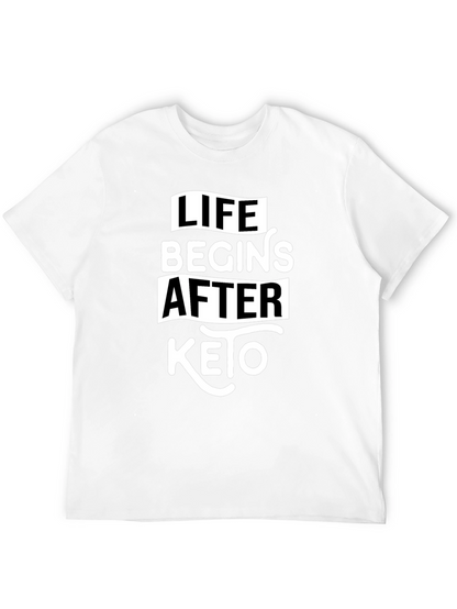 Life Begins After Keto Black T-Shirt