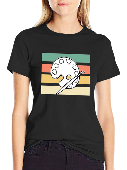 Retro Artist Palette T-Shirt - Painters Tee