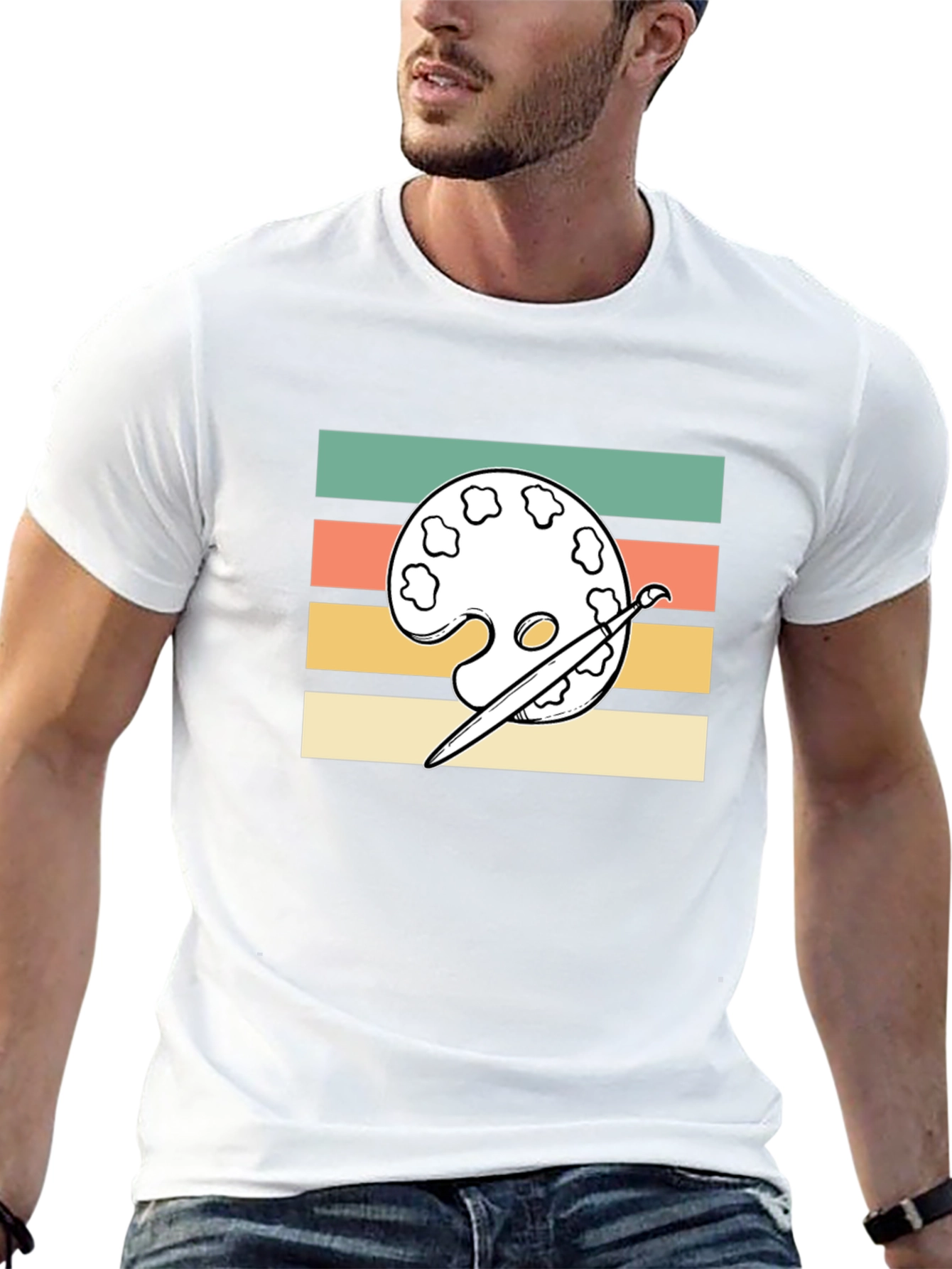 Retro Artist Palette T-Shirt - Painters Tee