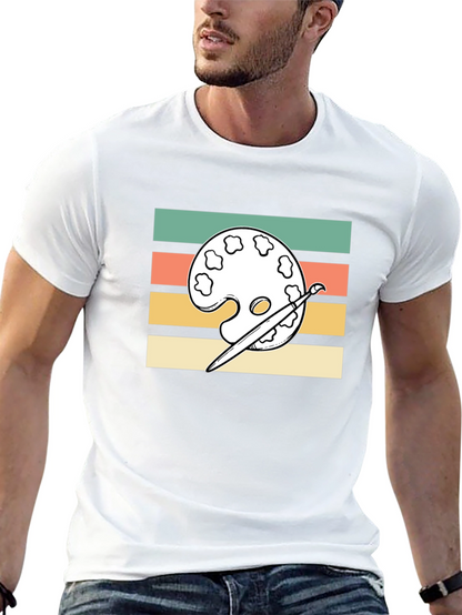Retro Artist Palette T-Shirt - Painters Tee