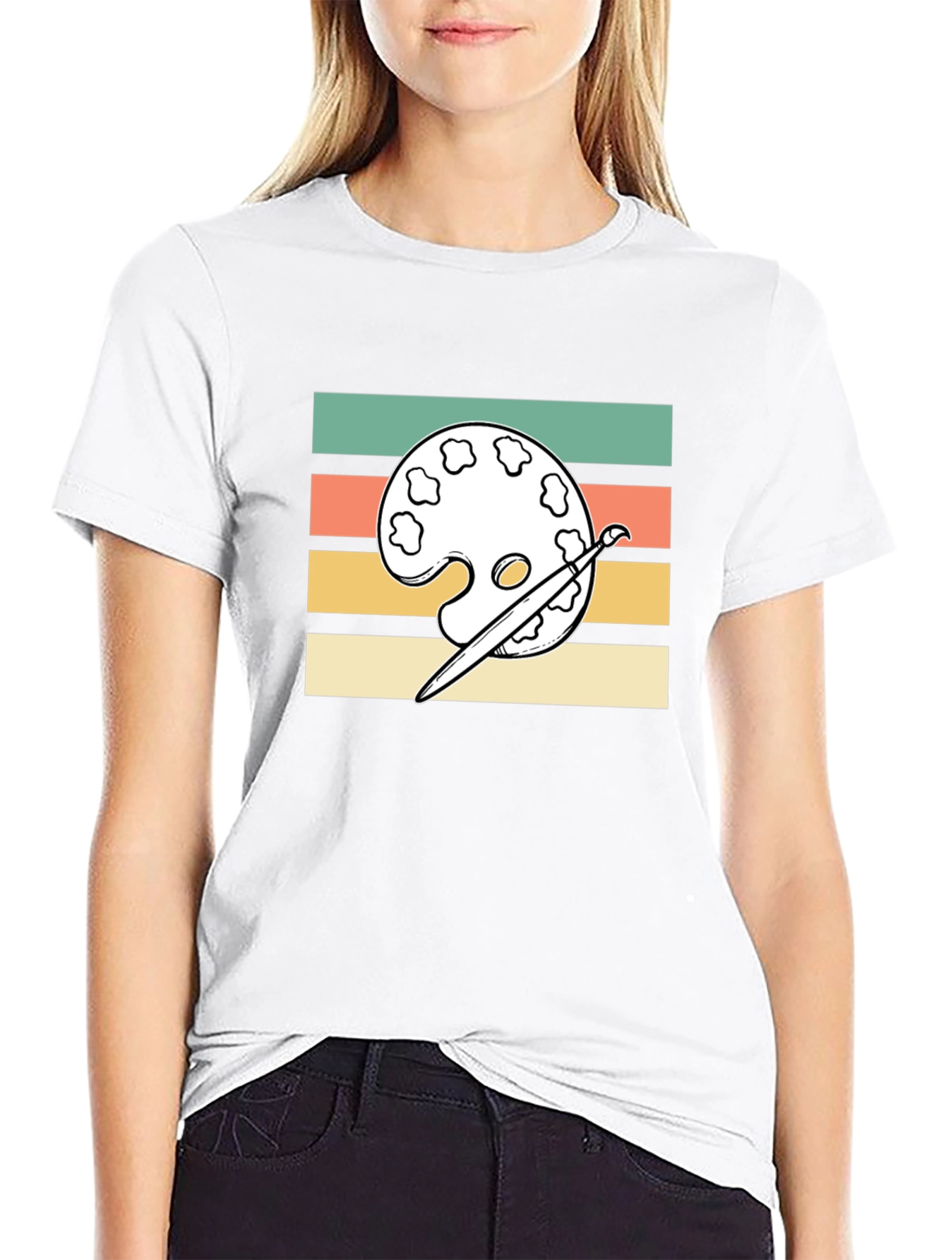 Retro Artist Palette T-Shirt - Painters Tee