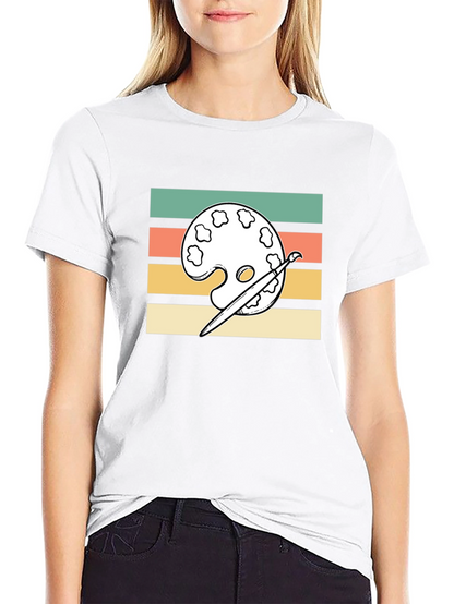 Retro Artist Palette T-Shirt - Painters Tee