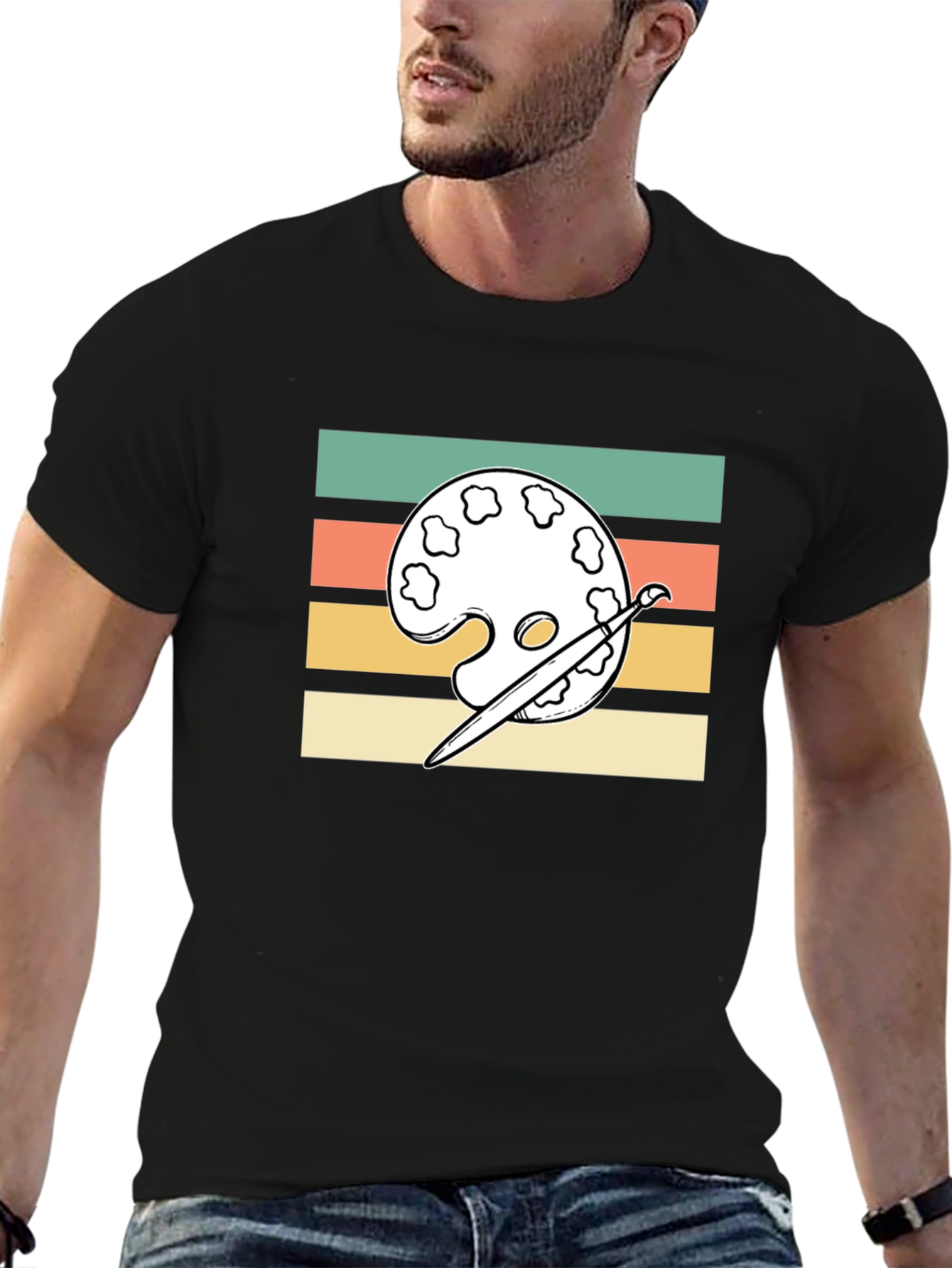 Retro Artist Palette T-Shirt - Painters Tee