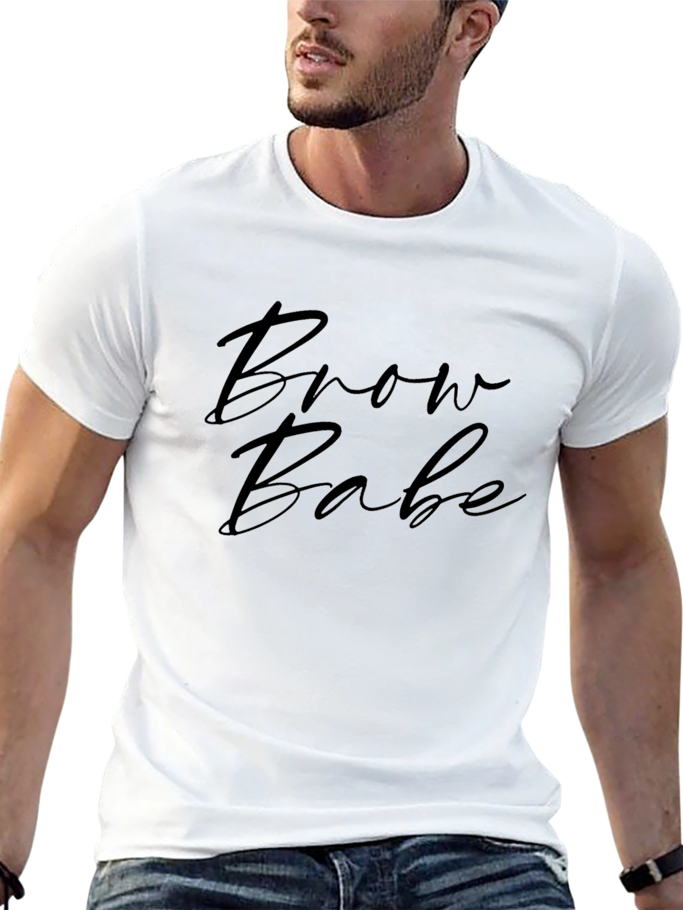 Brow Babe Black Graphic Tee