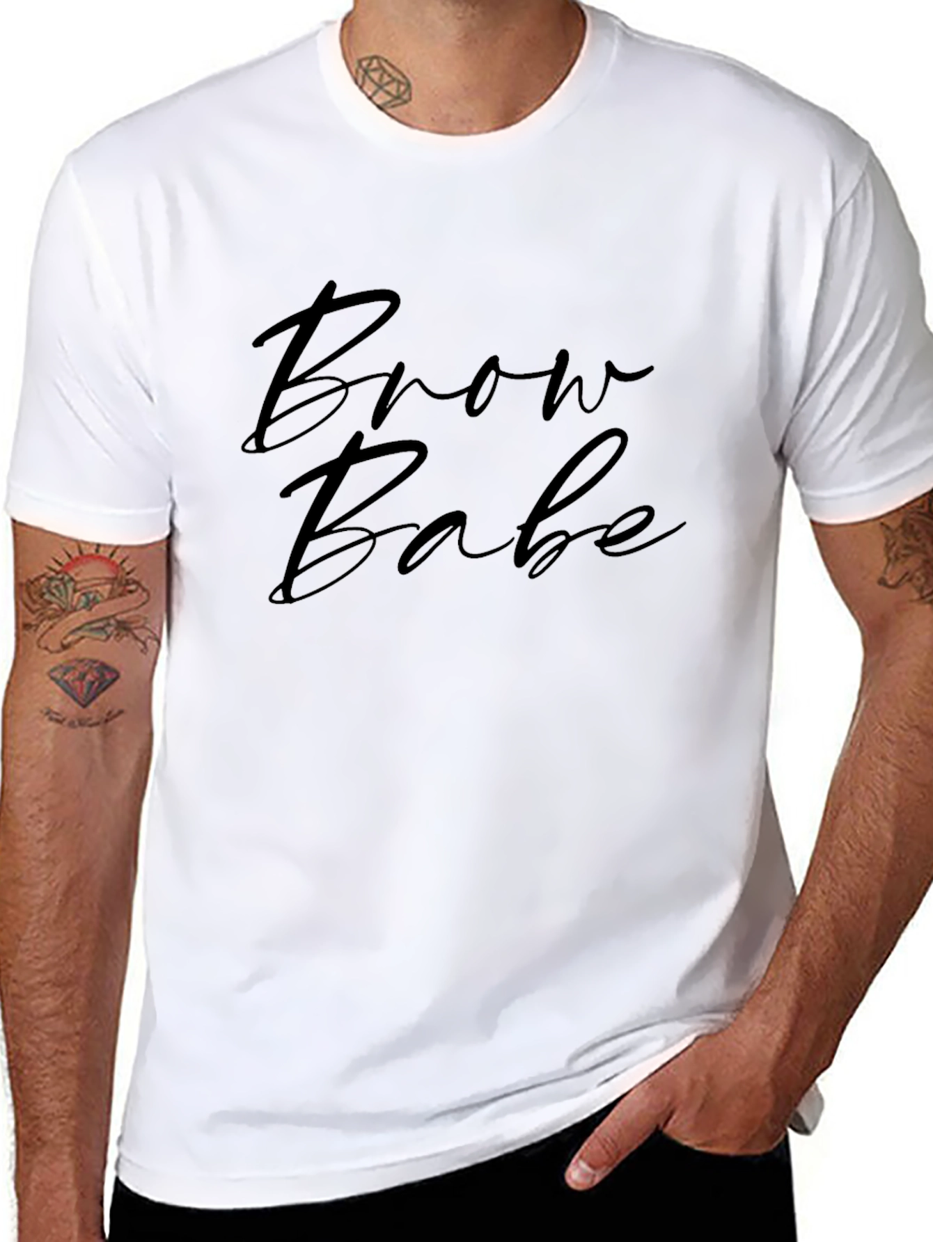 Brow Babe Black Graphic Tee