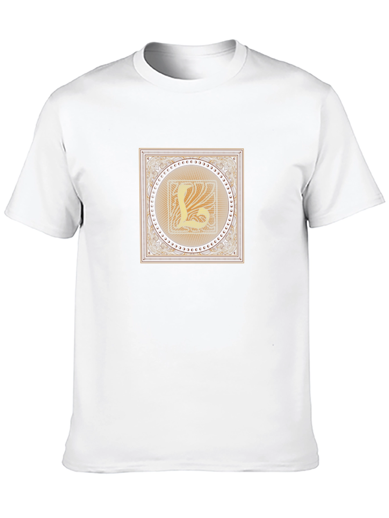Ornate Letter L Graphic T-Shirt