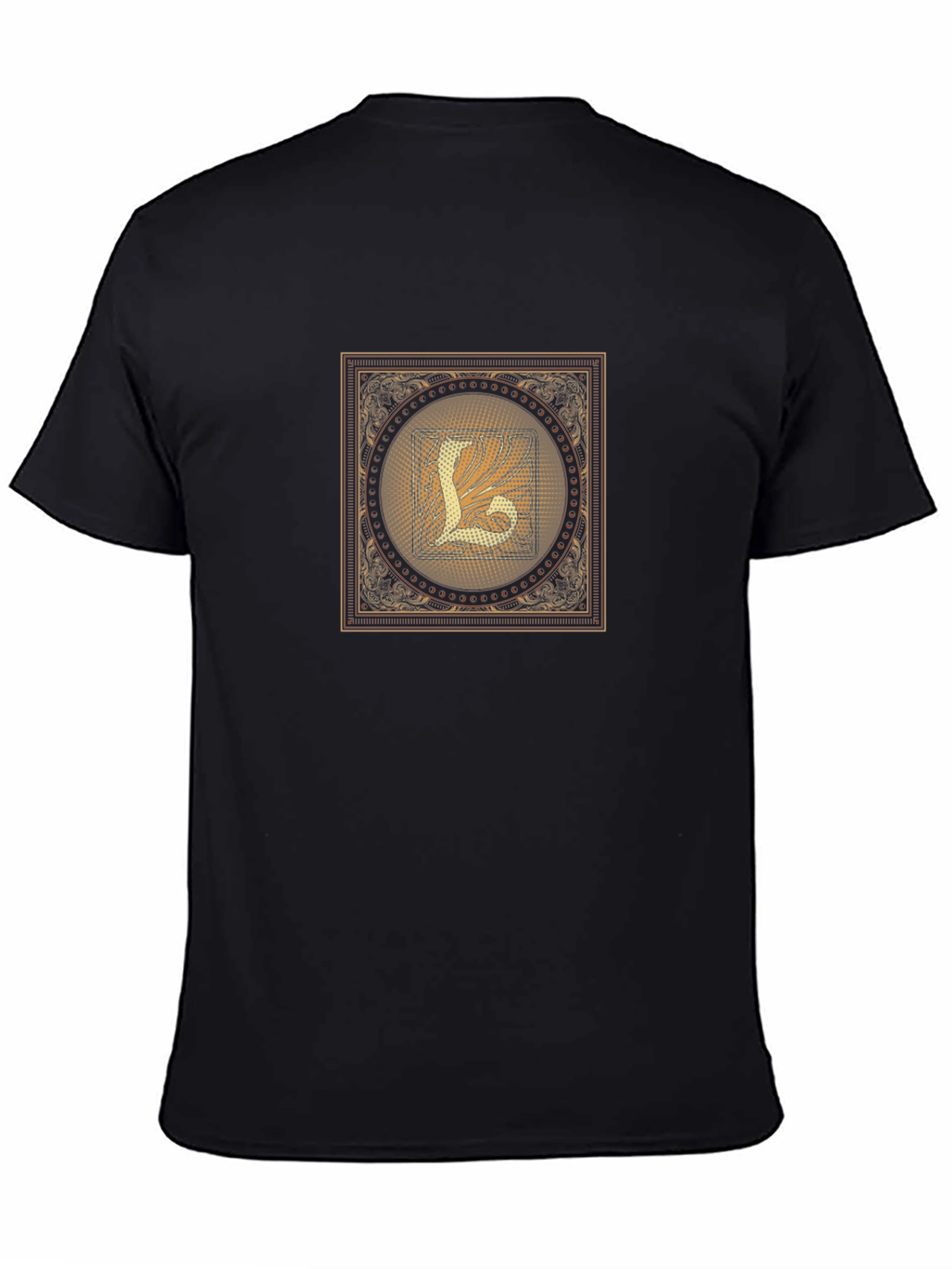 Ornate Letter L Graphic T-Shirt