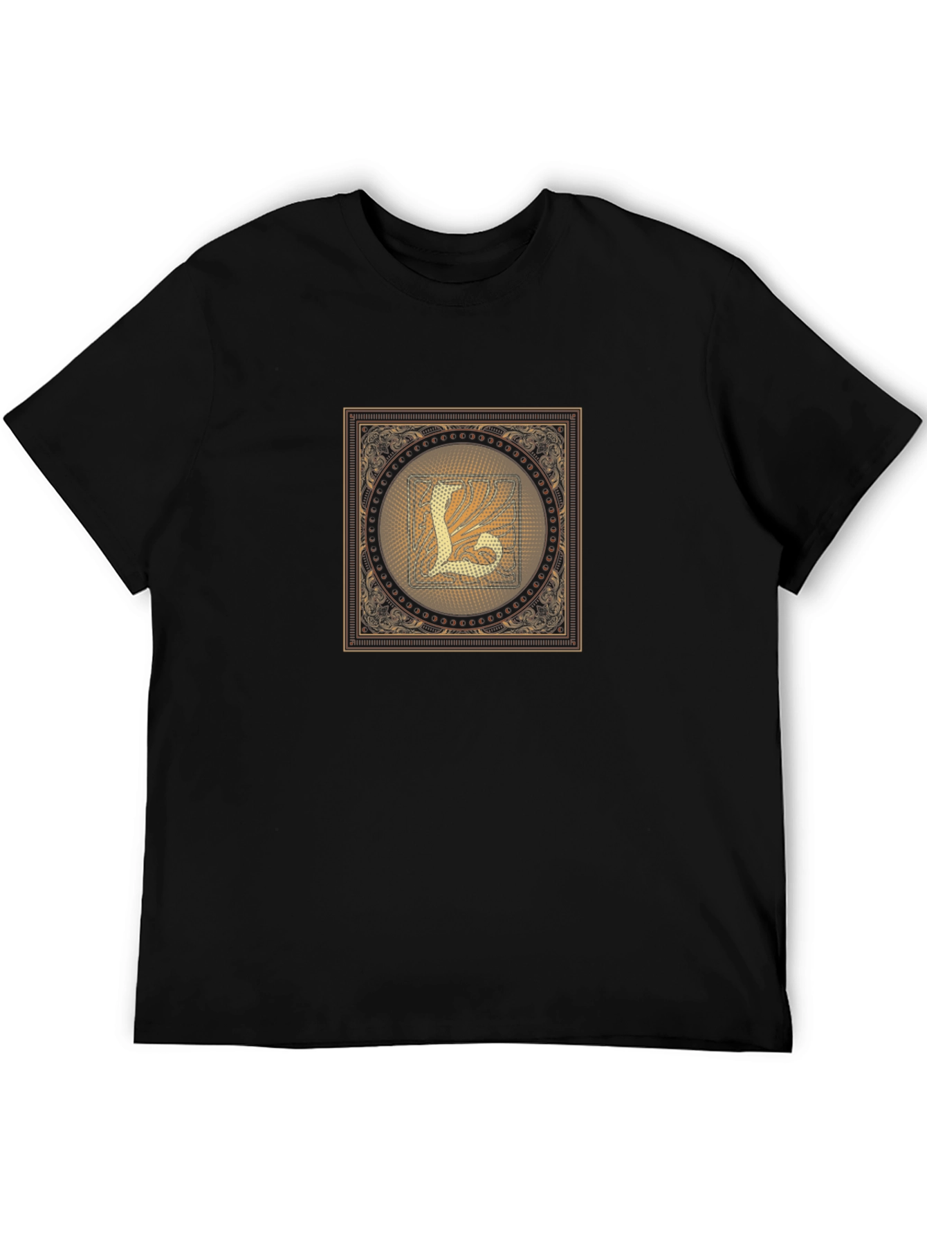 Ornate Letter L Graphic T-Shirt