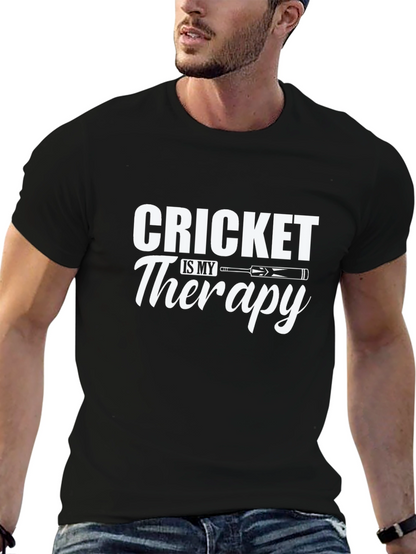 Cricket is My Therapy T-Shirt